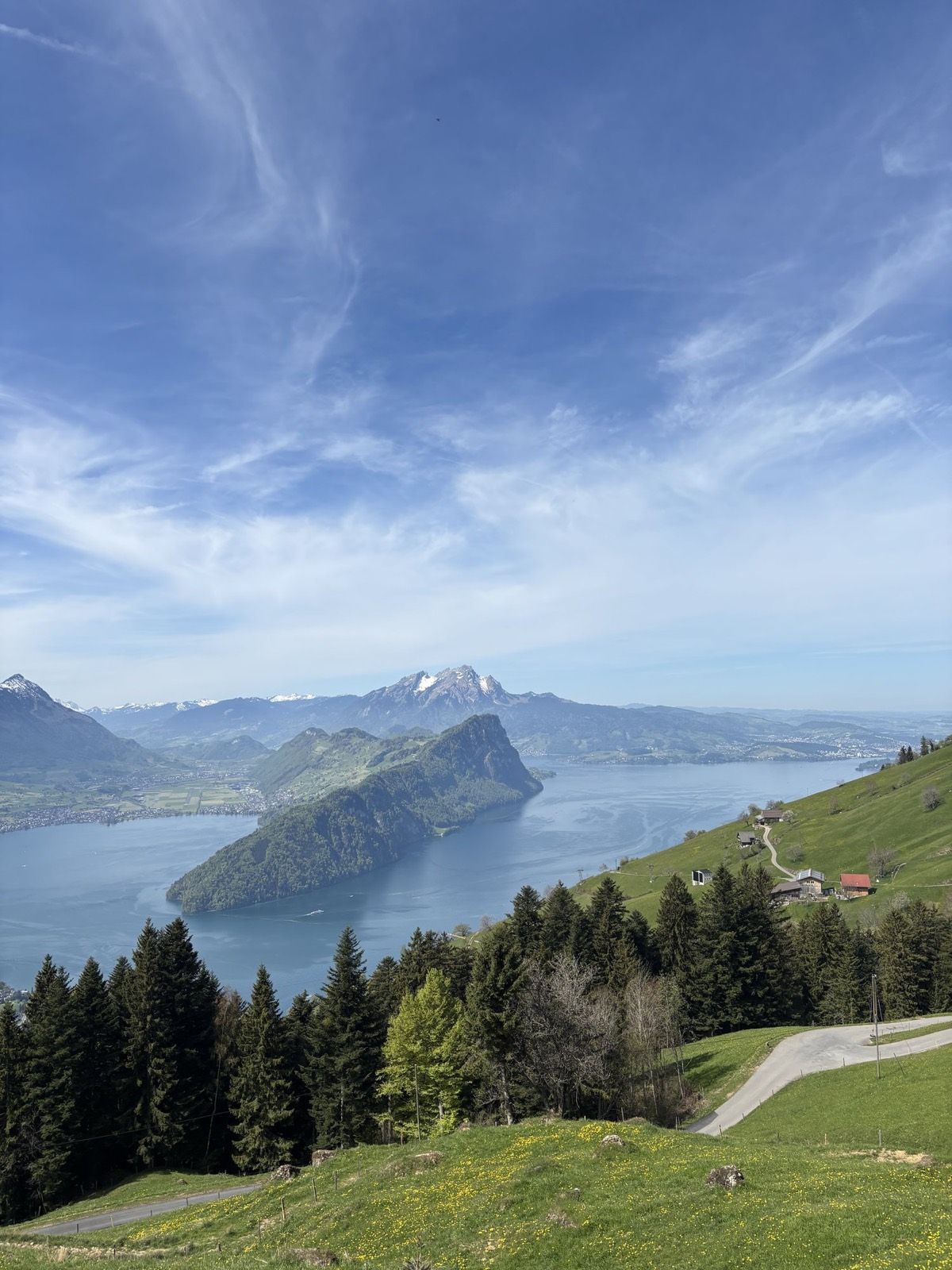 Lake Lucerne and the mountains from the southern side of Rigi