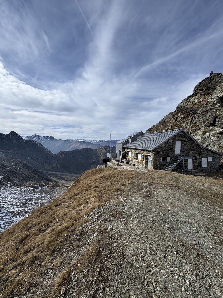 Camona da Medel on a rocky slope in autumn