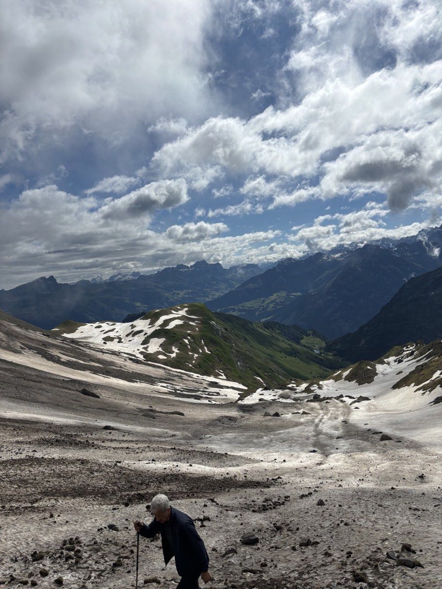 Deep old snow below Surenen Pass